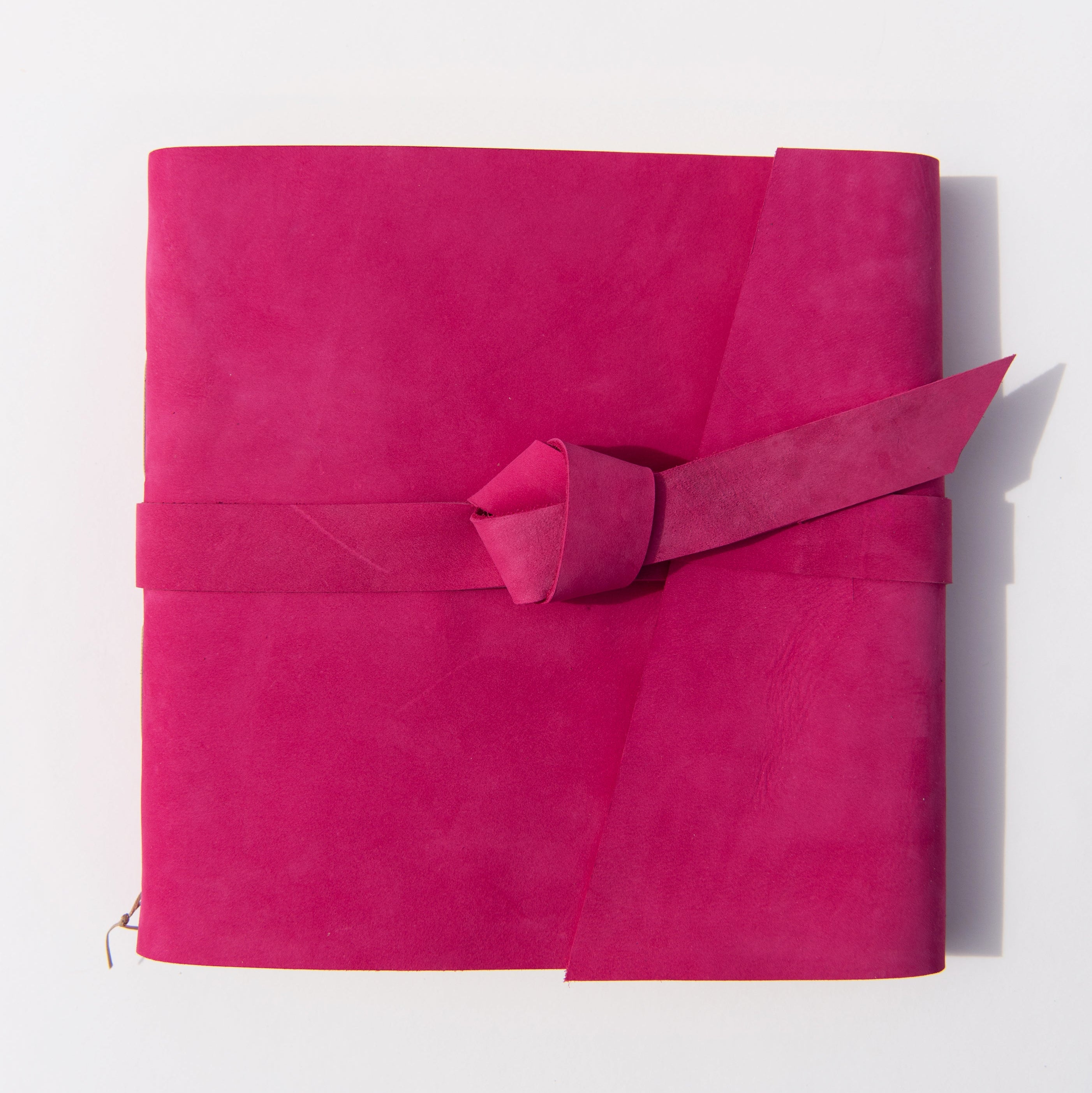Magenta Leather Photo Album