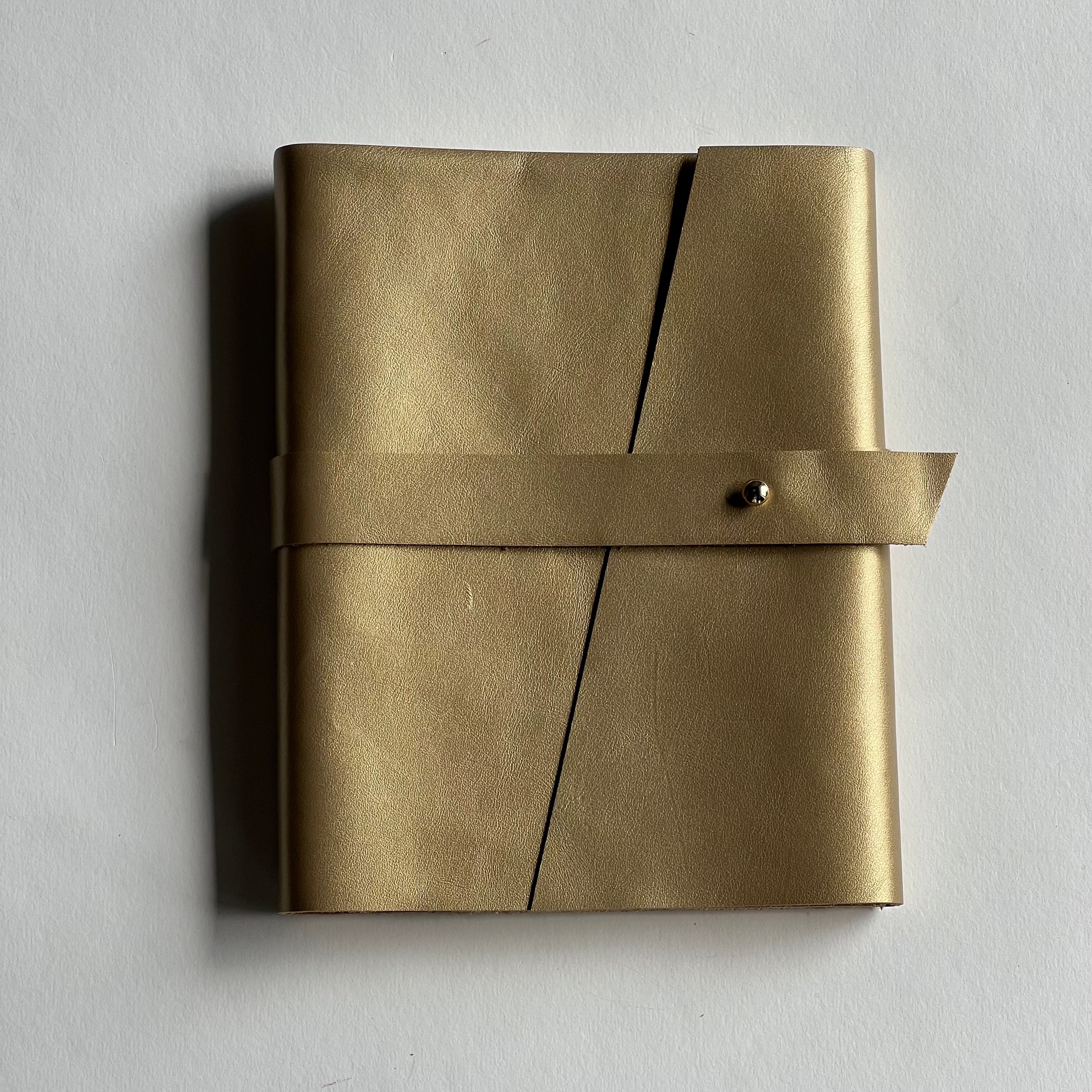 Golden Leather Notebook