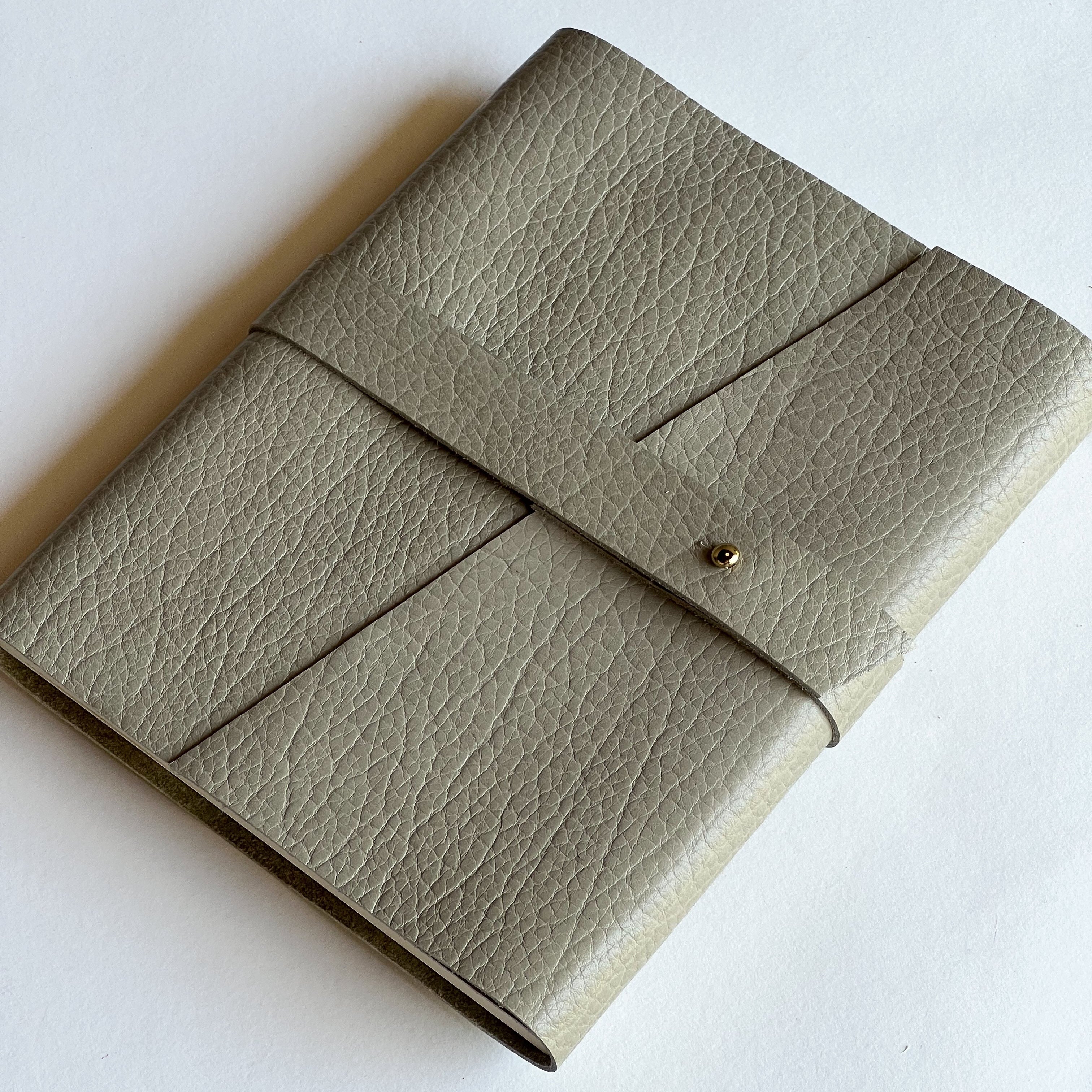 Beige Leather Notebook