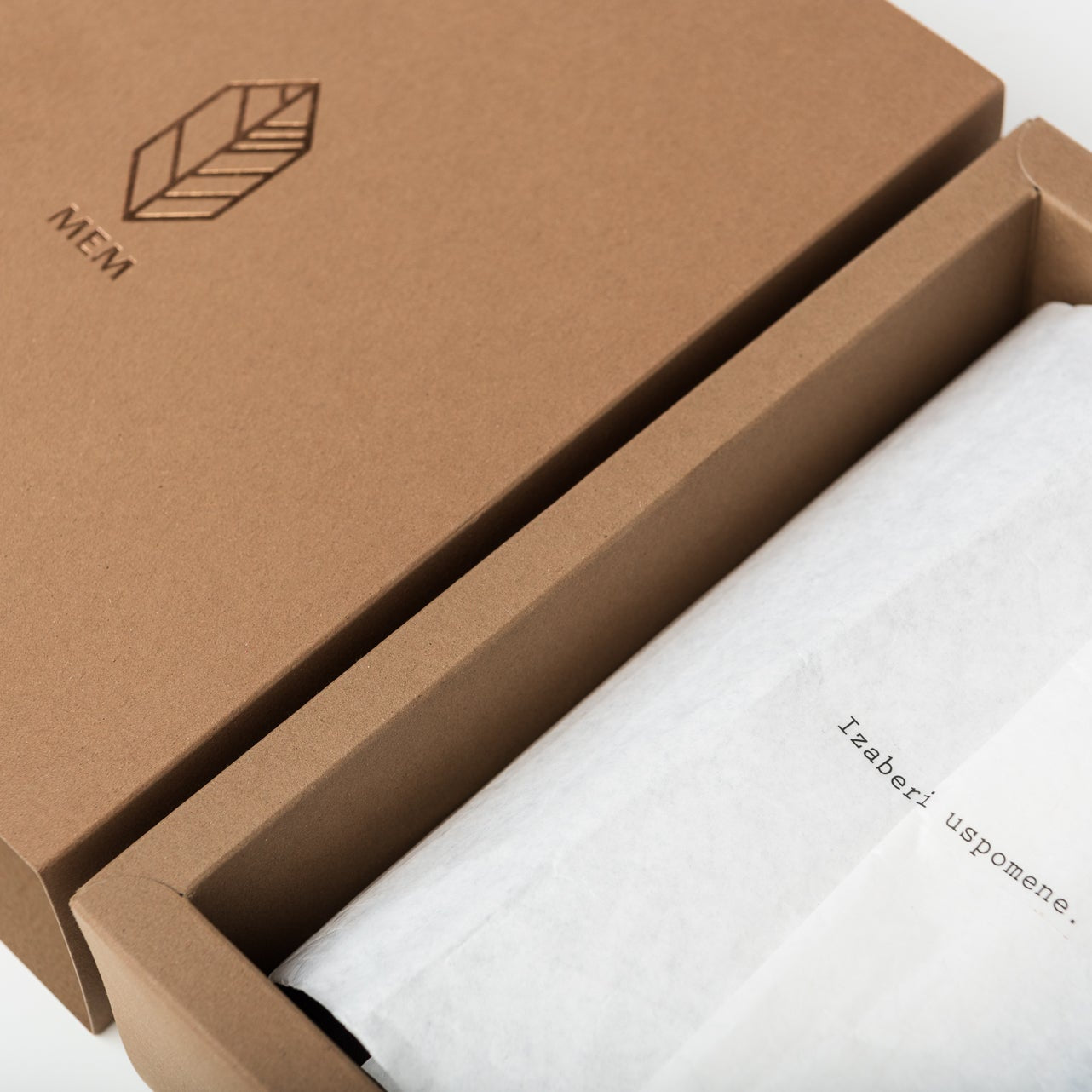 box for leather photo journal