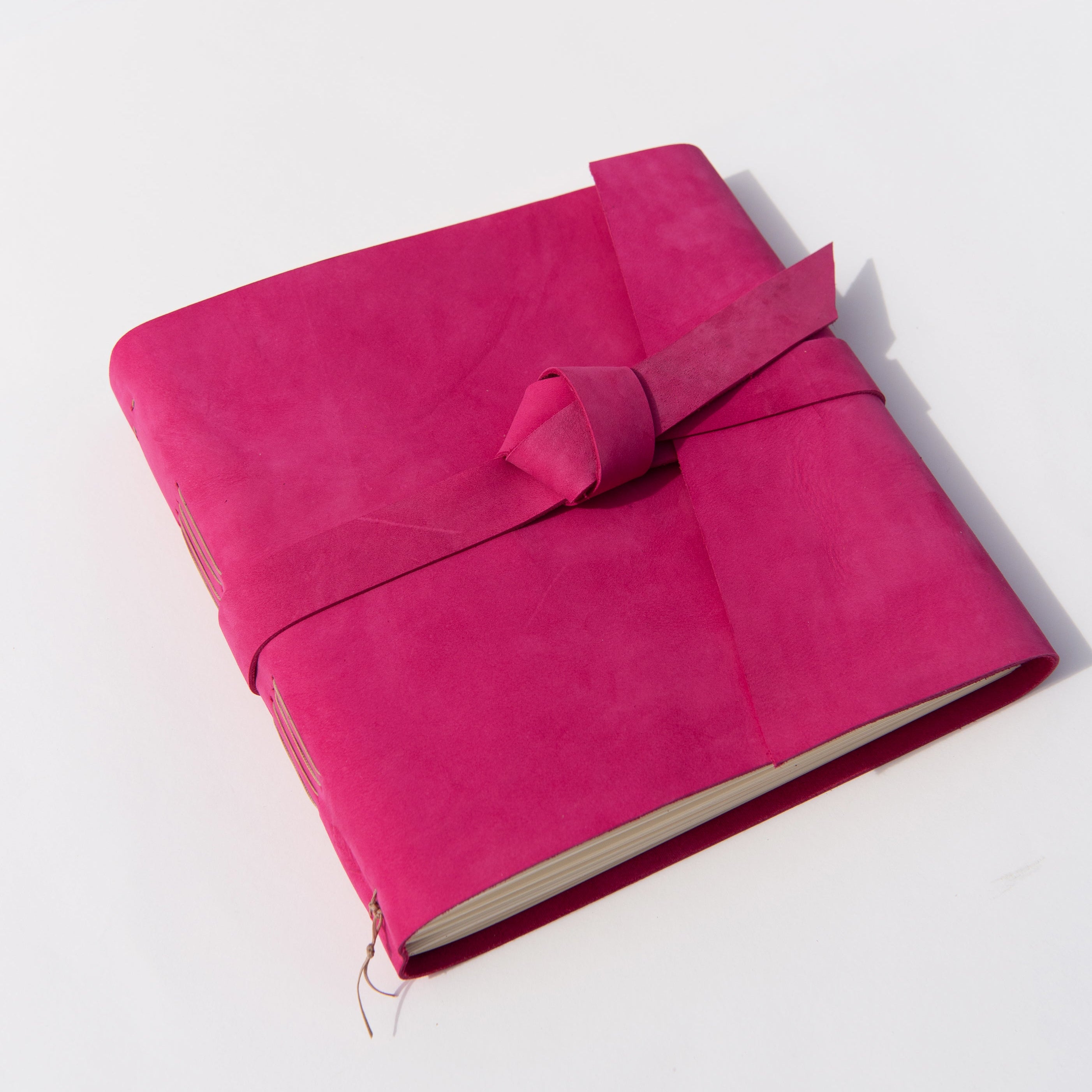 Magenta Leather Photo Album