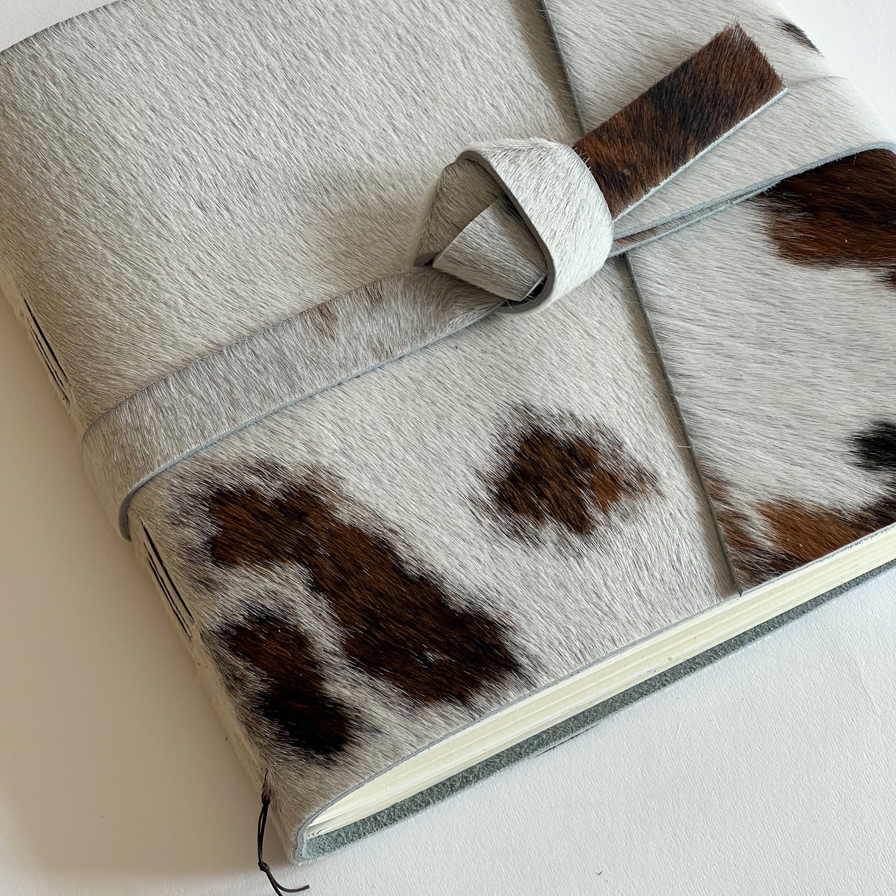 Spotted Hair-on-Hide Leather Photo Album