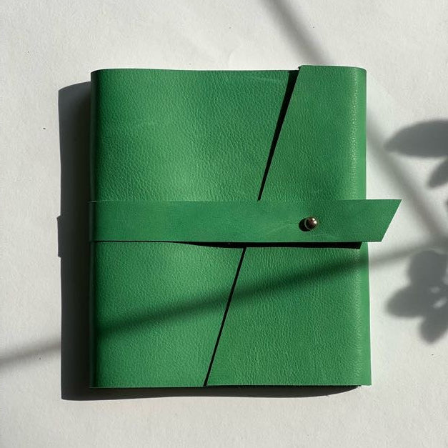 Wimbledon Green Refillable Leather Notebook