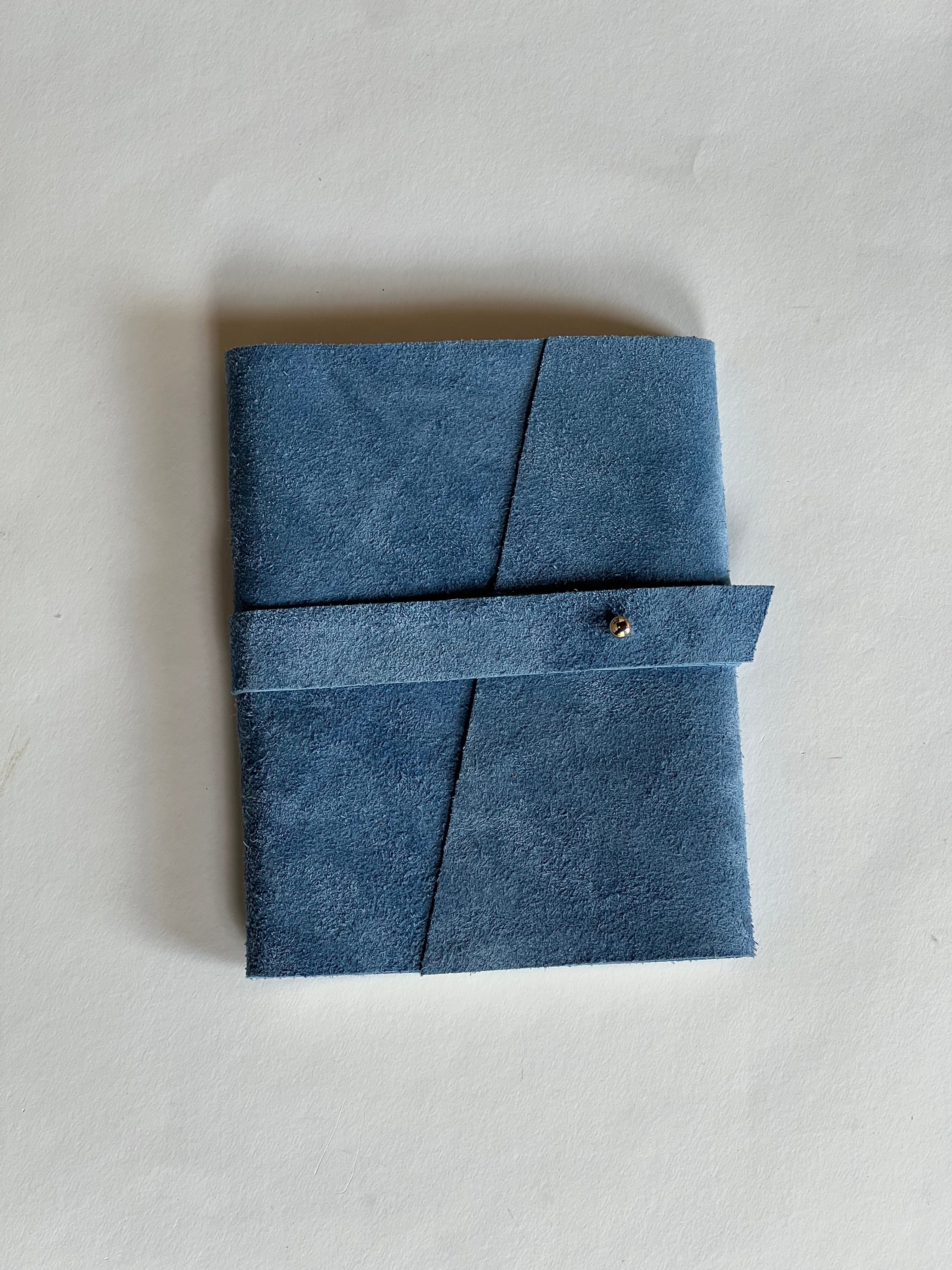 Denim Blue Leather Notebook