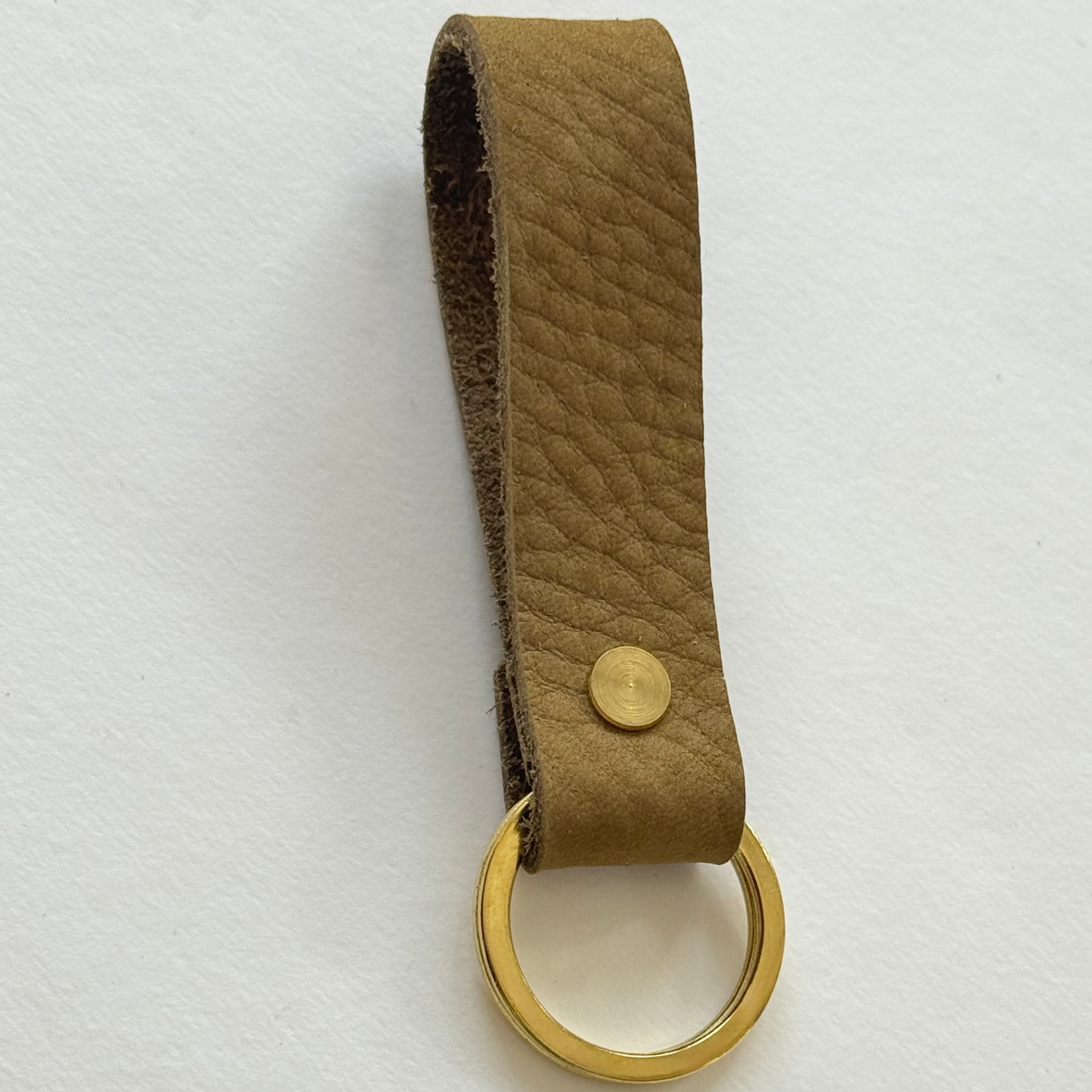 Safari Leather Keychain