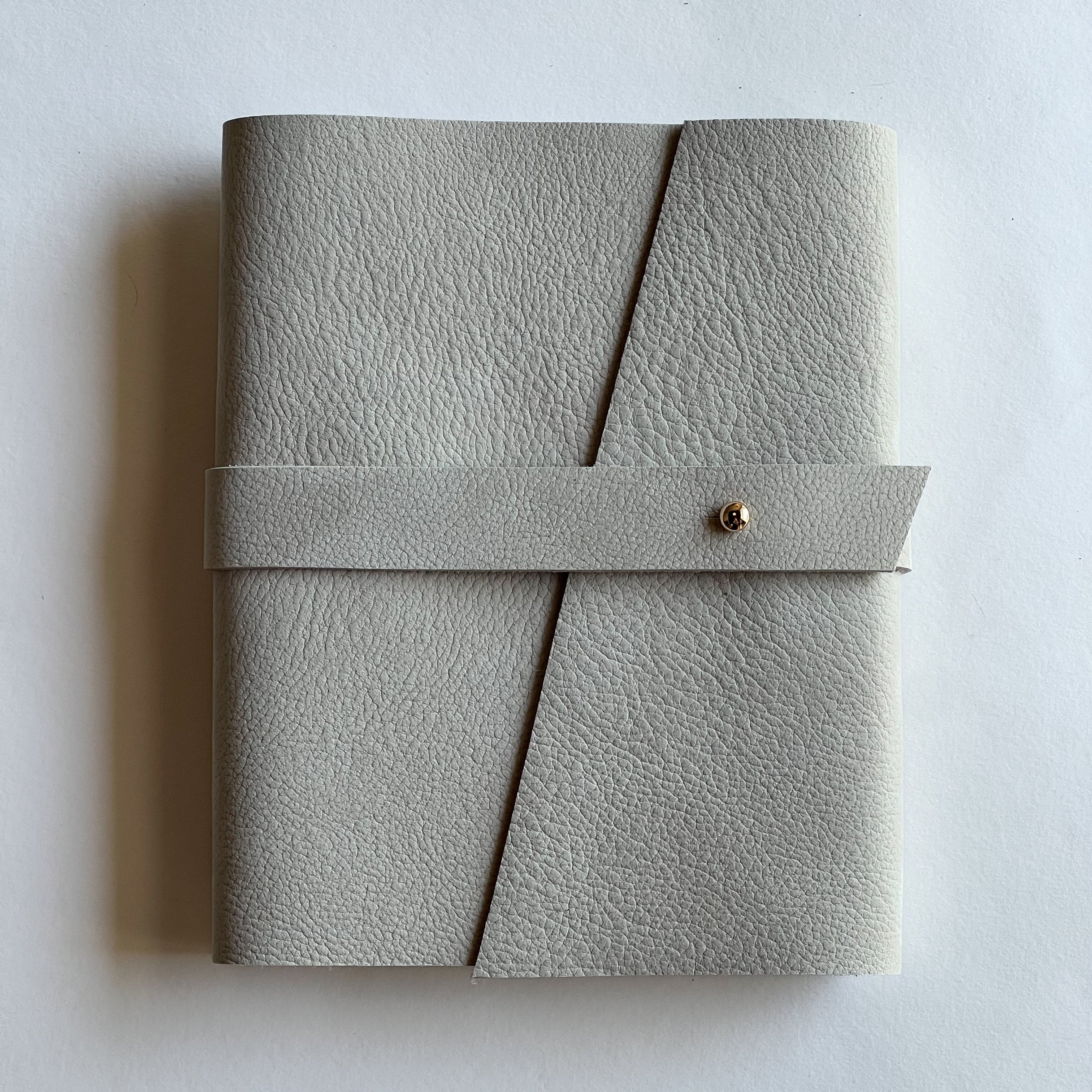 Cashmere White Leather Notebook