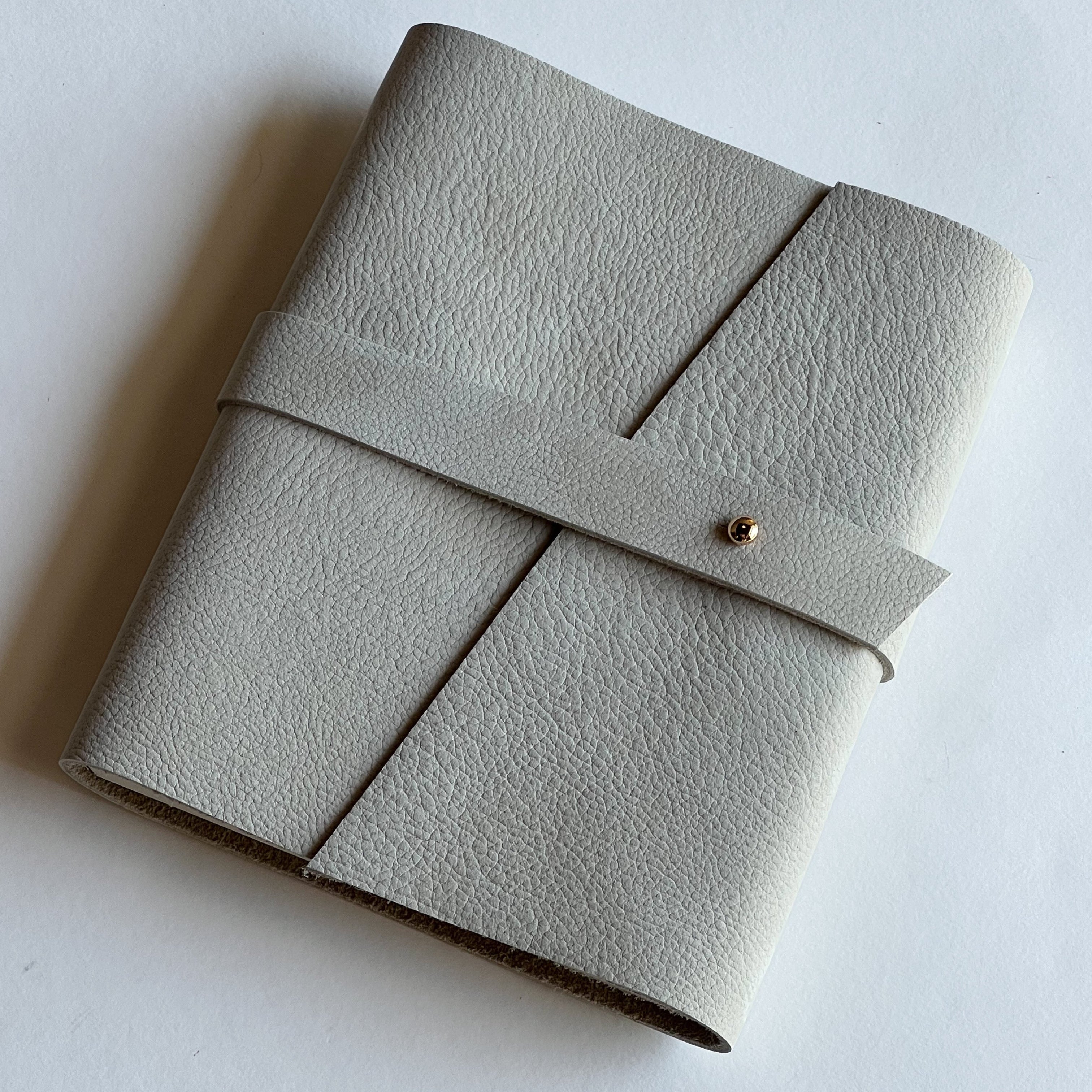 Cashmere White Leather Notebook