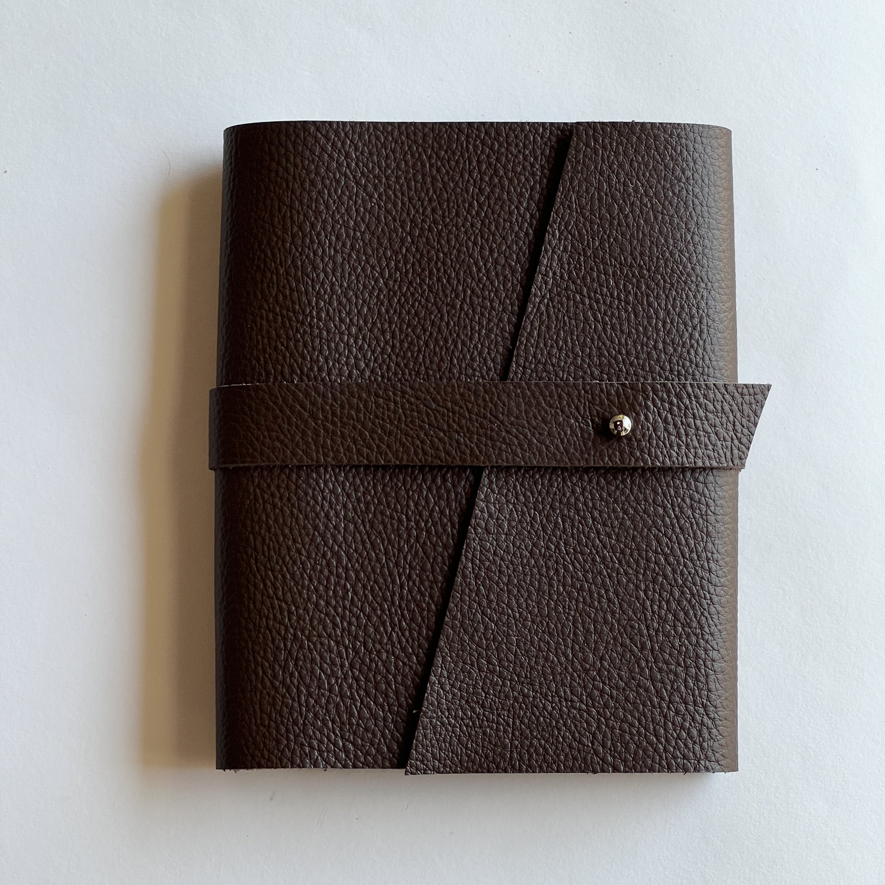 Dark Chocolate Leather Notebook