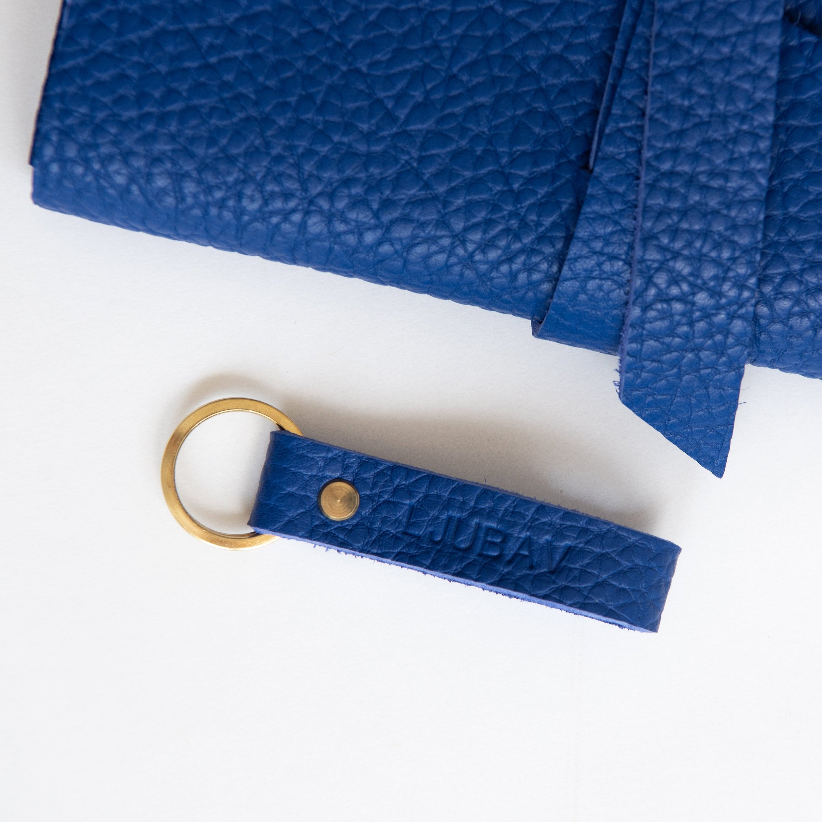 Soft Rose Leather Keychain
