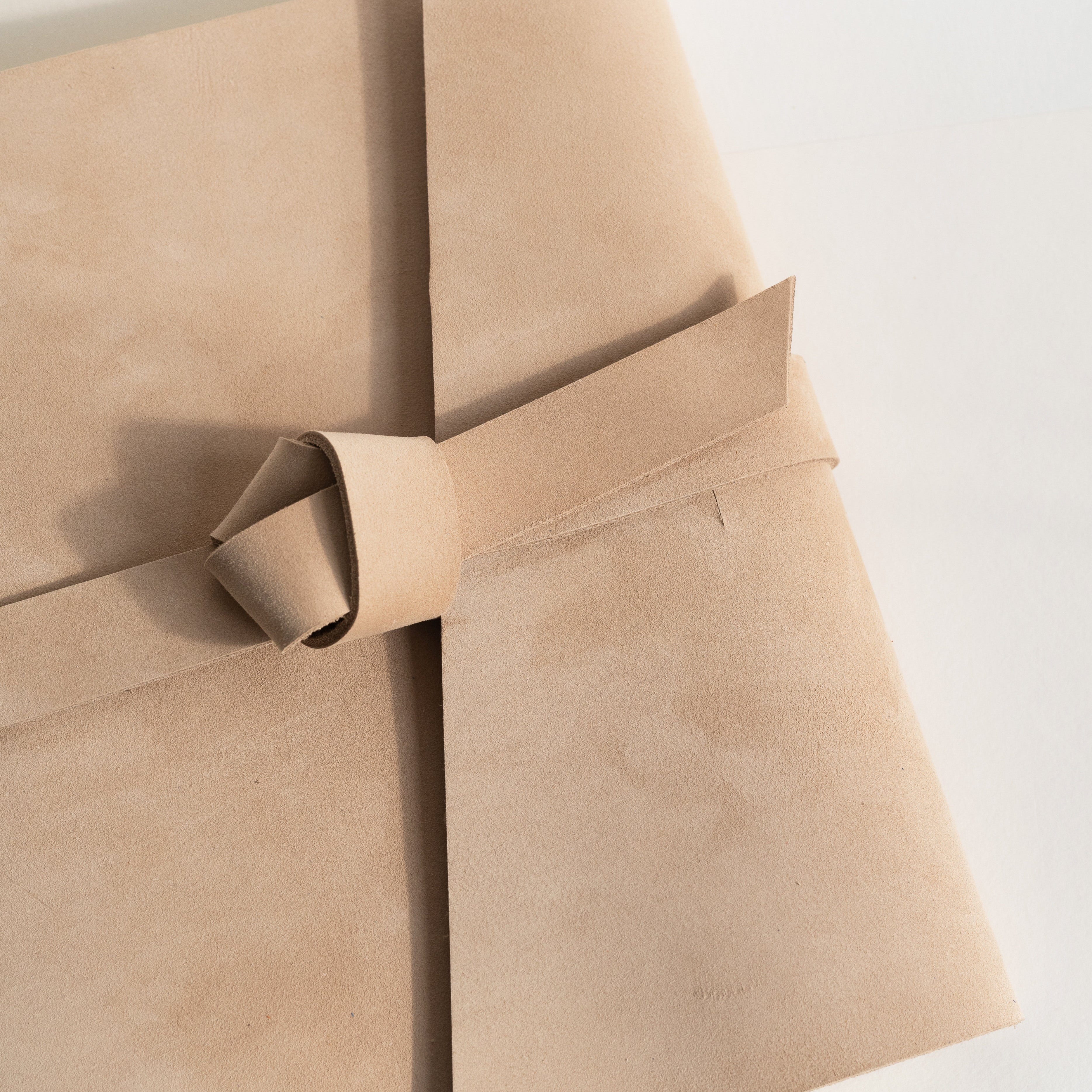 Almond Milk Leather Photo Album with engraving
