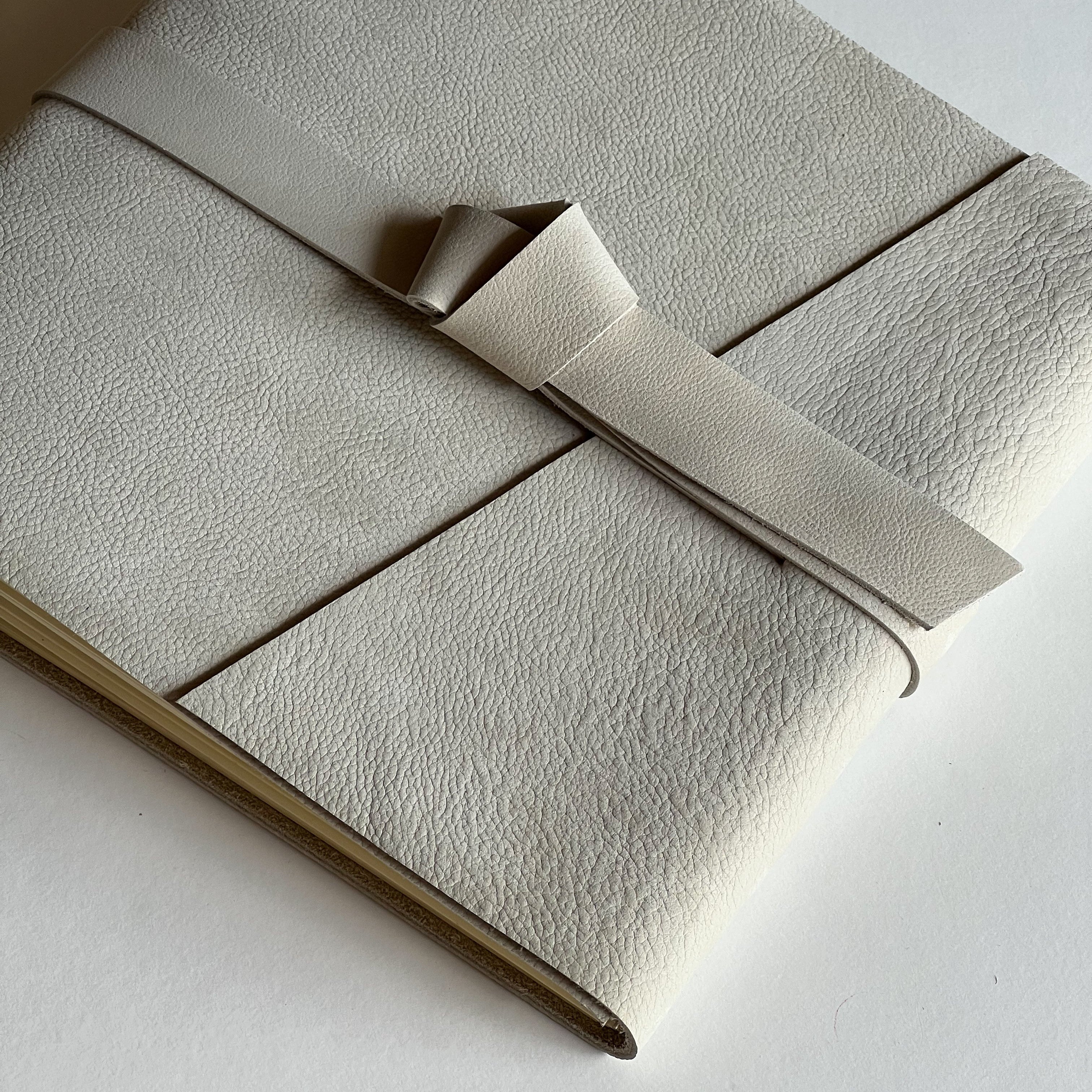 cashmere leather photo album side