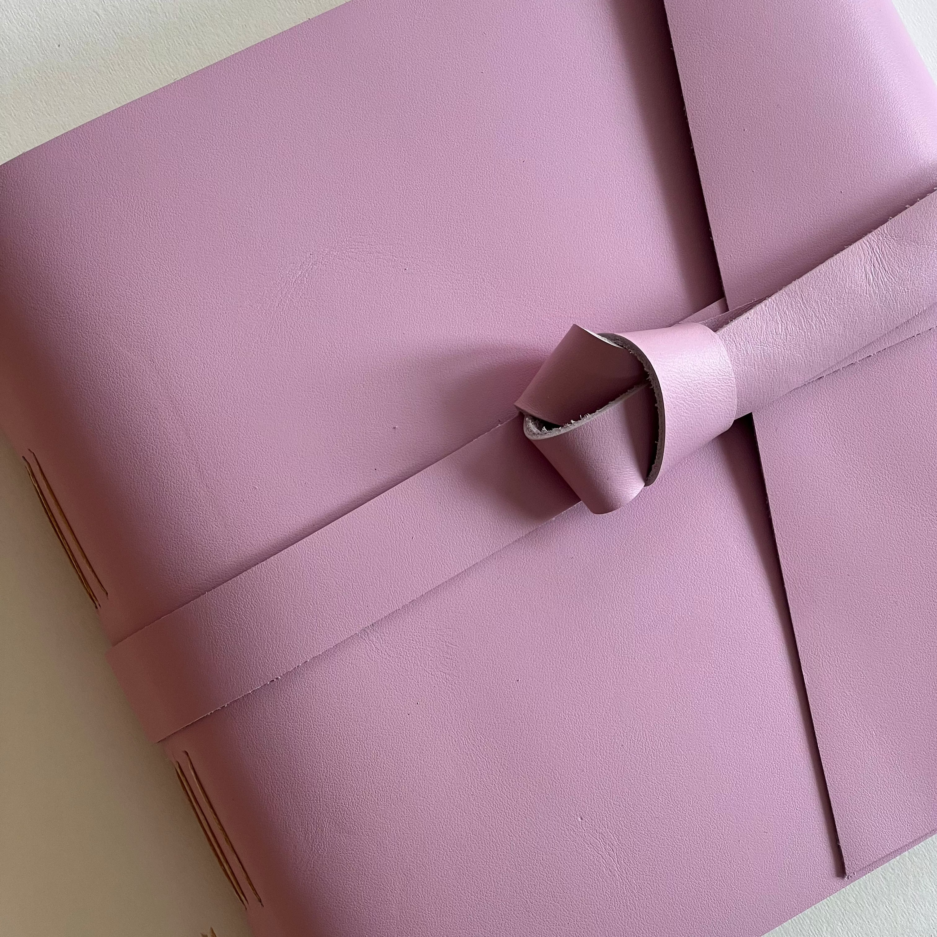 Dusty Rose Leather Photo Album